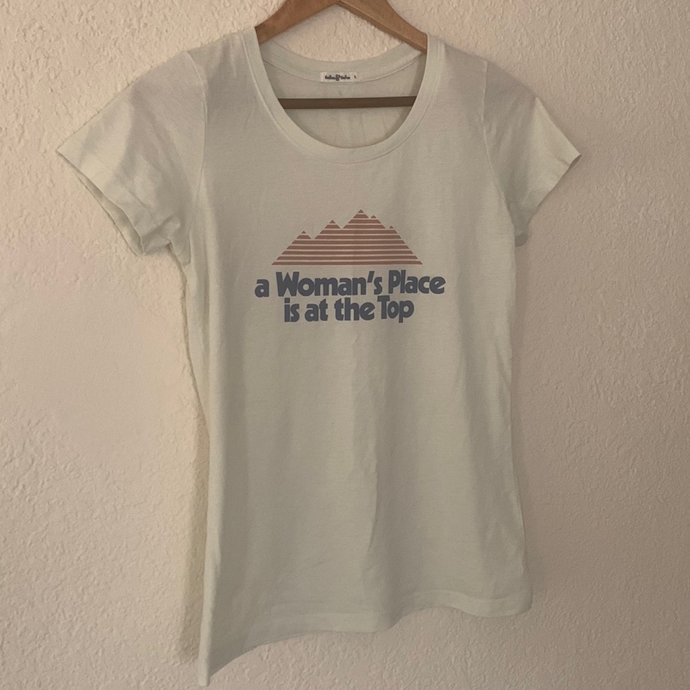 A woman’s  place is at the top tee